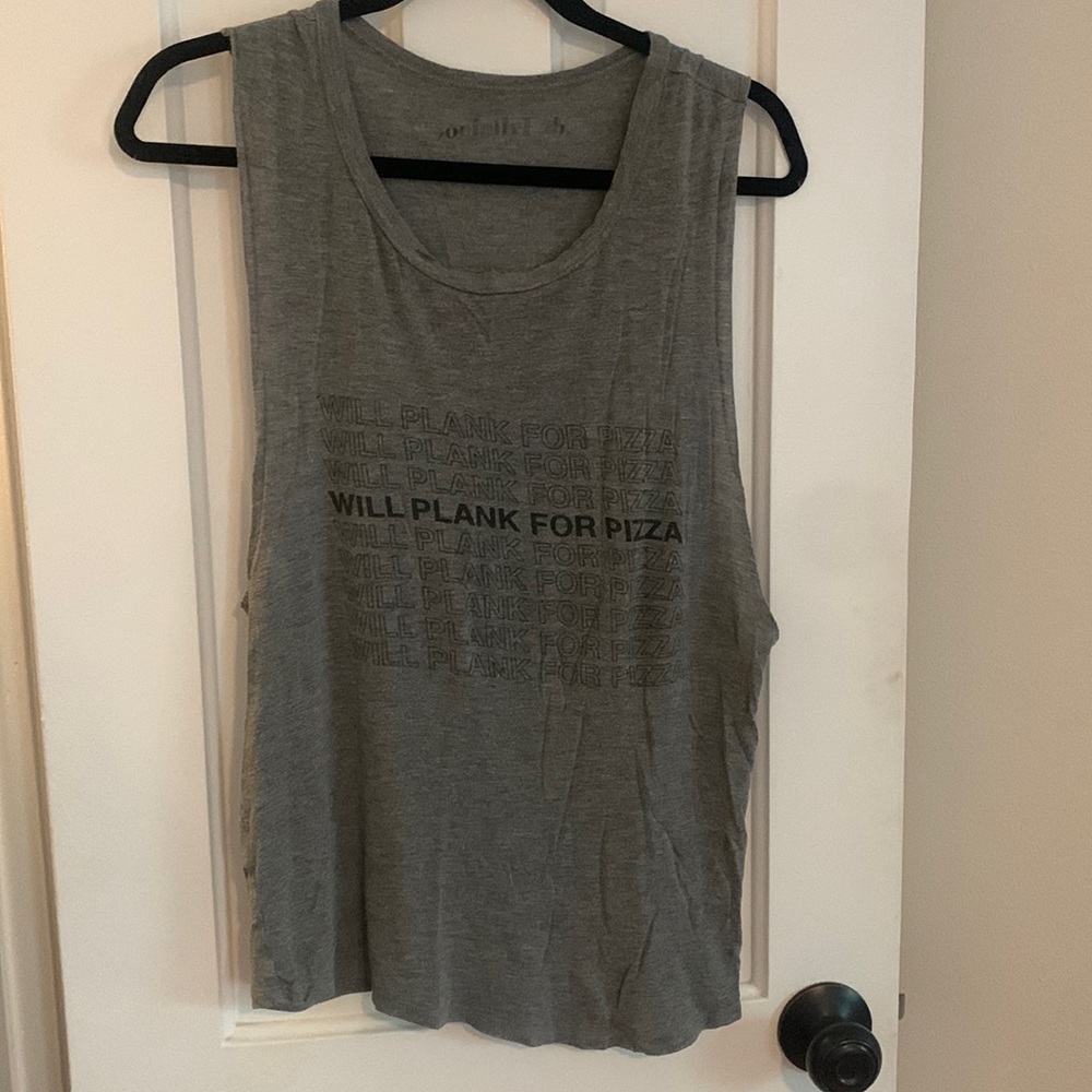 Will Plank for Pizza Muscle Tank